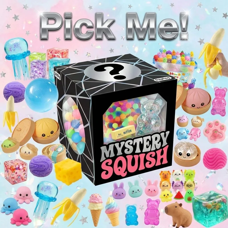 Mystery Box Blind Bag - Weiche, süße Squishy-Blindbox – 3 unabhängige