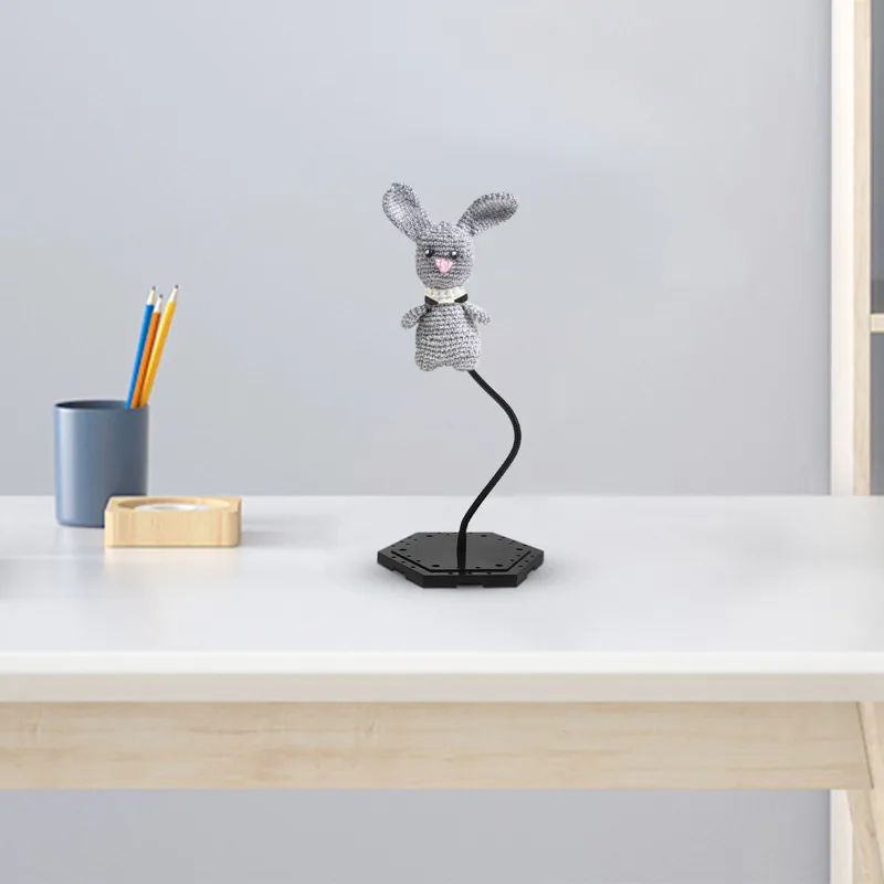 Action Figure Stand - Actionfiguren-Ausstellungsständer, verstellbar, ABS-Eisen-Stützbasis, stabiler Tischhalter, Ausstellungsregal