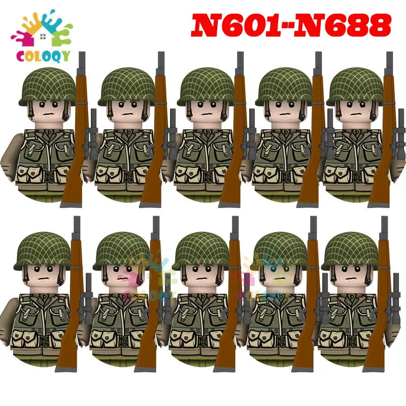 Lego Minifigure Holder - Kinder Spielzeug WW2 10 teile/satz N601-N688