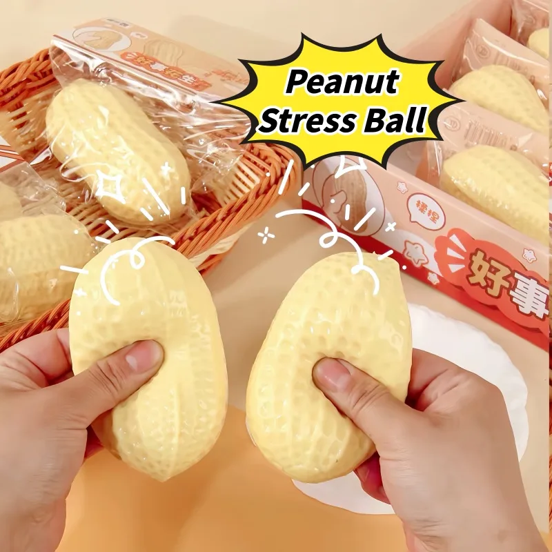 Vinyl Figure Blank - Auf Lager: Erdnuss-Stressball, Knuspriger Quetschball, Butterweiches
