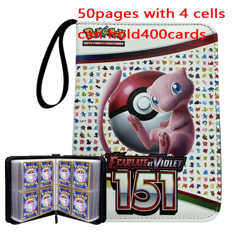 Pokemon Binder Card - NEU 400 Stück Pokémon Sammelalbum Fotokartenmappe