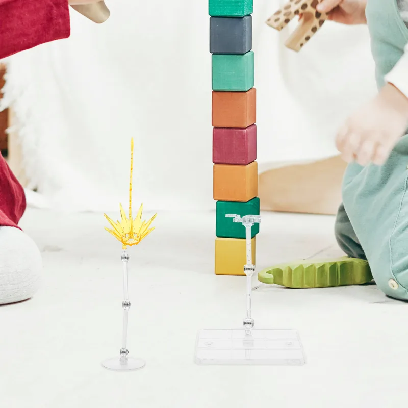 Action Figure Stand - 2 Stück Effekt-Displayständer, Verstellbare Actionfiguren-Stützhalterungen, Dynamische