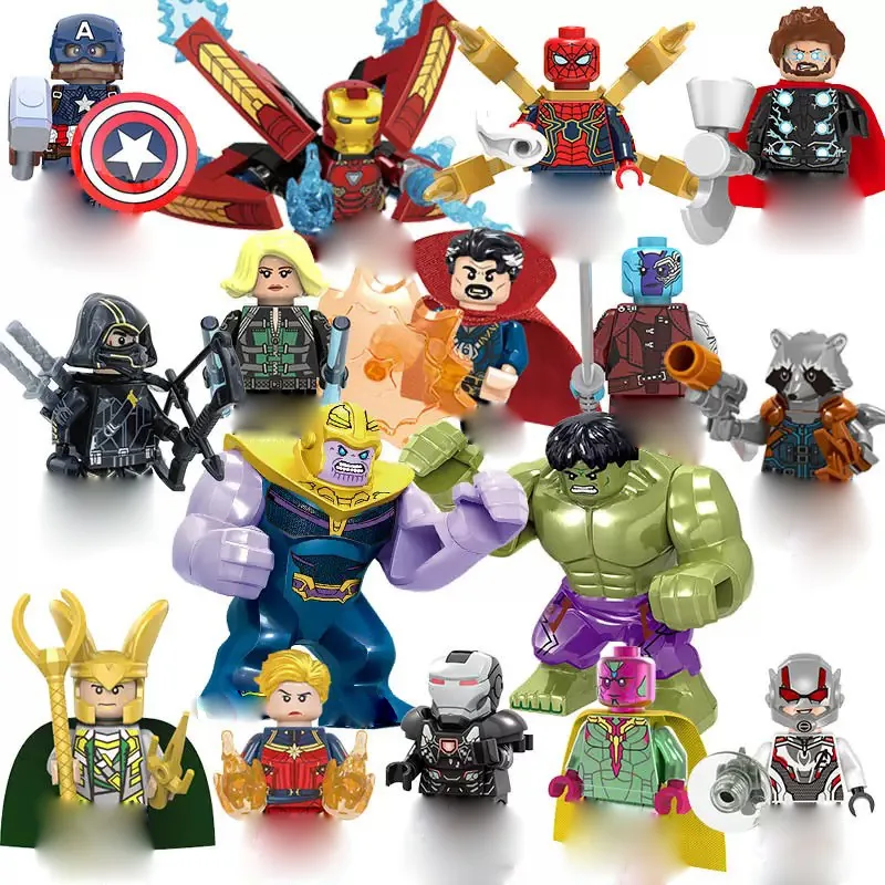 Building Block Mini - Trendige Cartoon-Bausteine mit Filmfiguren, Cartoon-Charaktere, humanoide