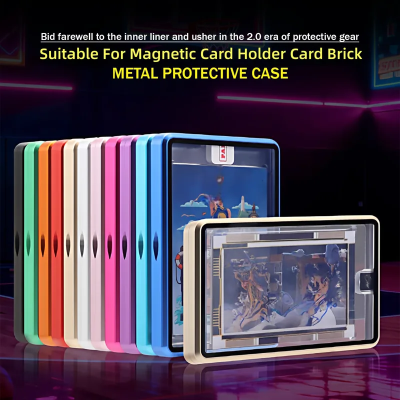 Graded Card Display - Aluminiumlegierung Karten-Displaybox Aufbewahrungsschutz Metallrahmen-Box für 35PT/130PT