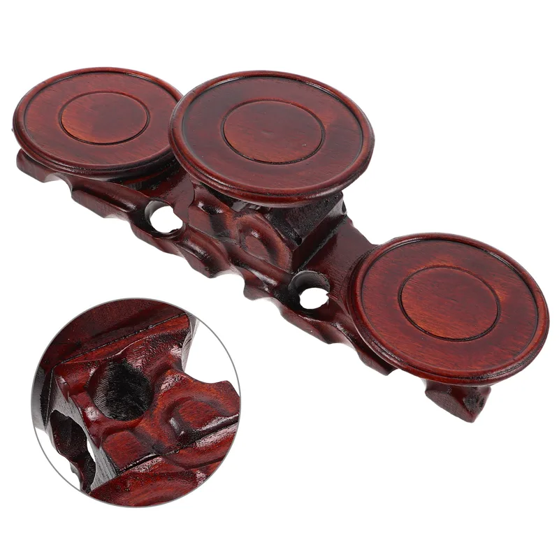 Display Risers Set - Premium Massivholz Runder Sockelständer Ausstellungsbasis für