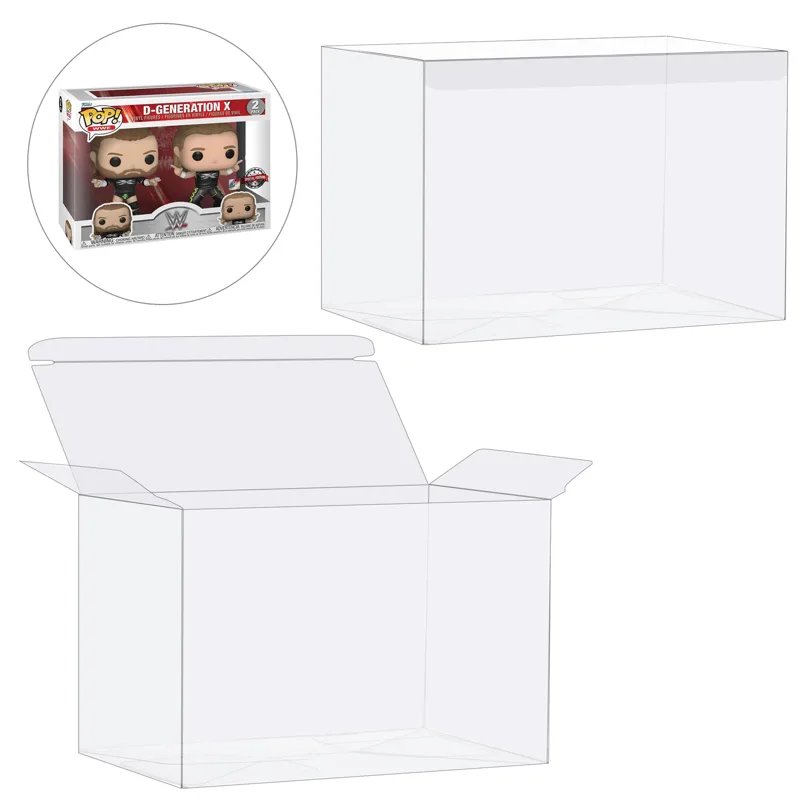 Funko Pop Protector - HIGOPLAY 2-in-1-Packung Schutzhülle für Funko Pop