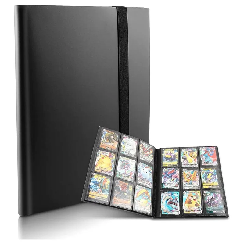 Pokemon Binder Card - Sammelkarten-Sammlerhalter, 9 Taschen, 360-Karten-Ordner, tragbarer Aufbewahrungskoffer,