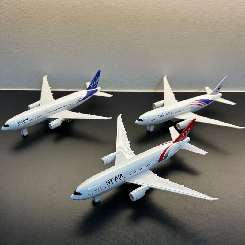 Model Airplane Plastic - Miniatur-Flugzeugmodell Kinderspielzeug Simuliertes Legierungsflugzeug mit Rückziehfunktion