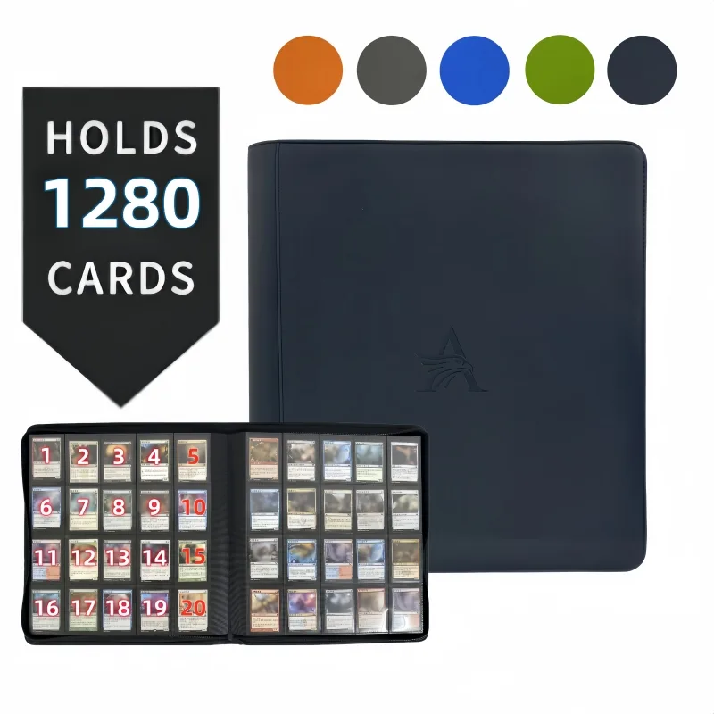 Pokemon Binder Card - Premium-Kartenordner mit 20 Taschen – 1280er
