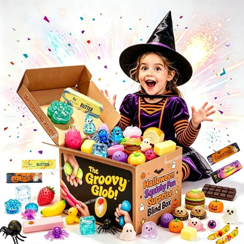 Mystery Box Blind Bag - 2026 Halloween Squishy Mystery Blind Box,