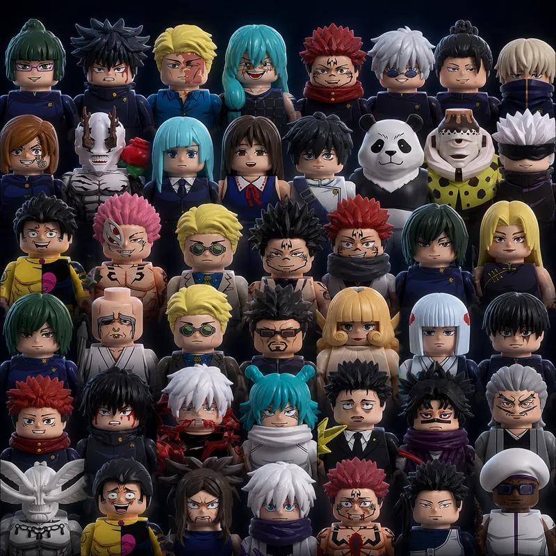 Building Block Mini - Jujutsu Kaisen Bausteine 48 Stück Gojo