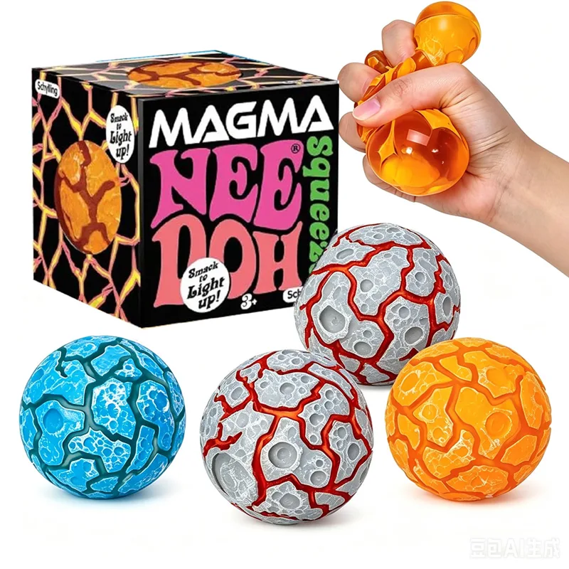 Fidget Cube Original - Neues Produkt NeeDoh Glitter Magma Ball