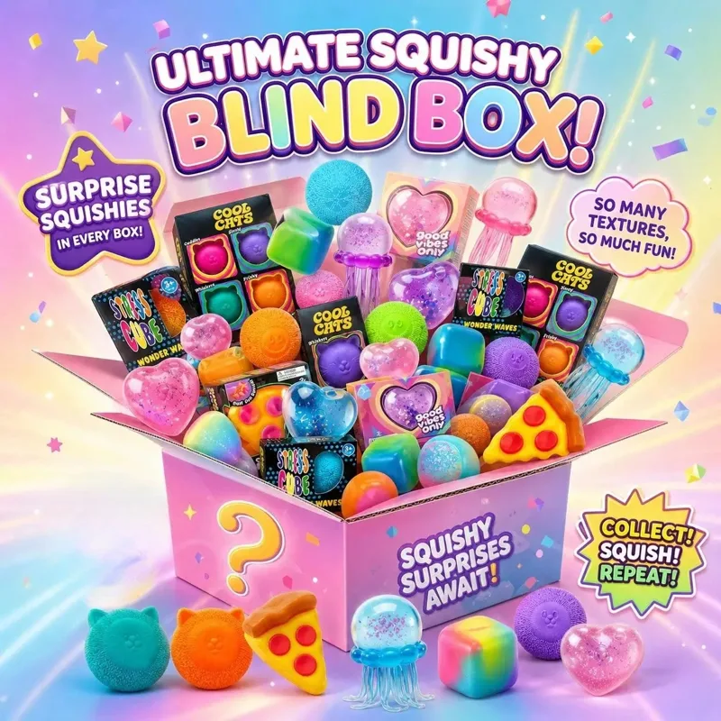 Mystery Box Blind Bag - 100+ Stück Sortierte Squishy-Figuren Blind Box