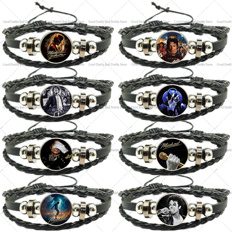 Vinyl Figure Blank - Michael Jackson Handgewebtes Armband für Männer