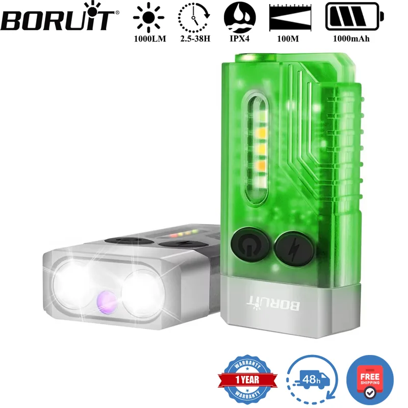 Fidget Cube Original - BORUiT V10 Schlüsselanhänger UV LED EDC