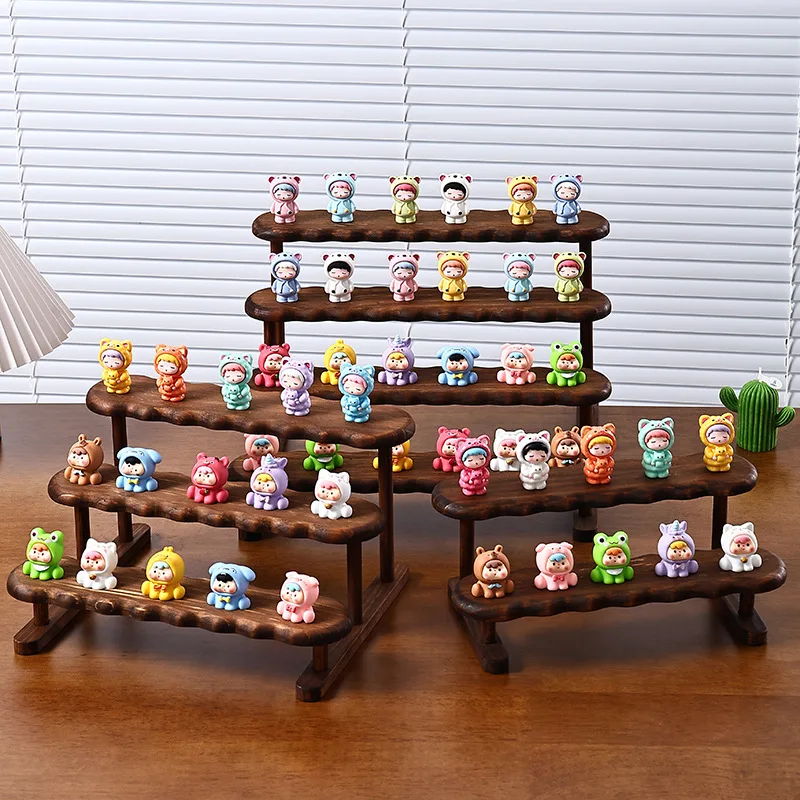 Display Risers Set - 2/3/4/5 schicht Holz Display Riser Regal