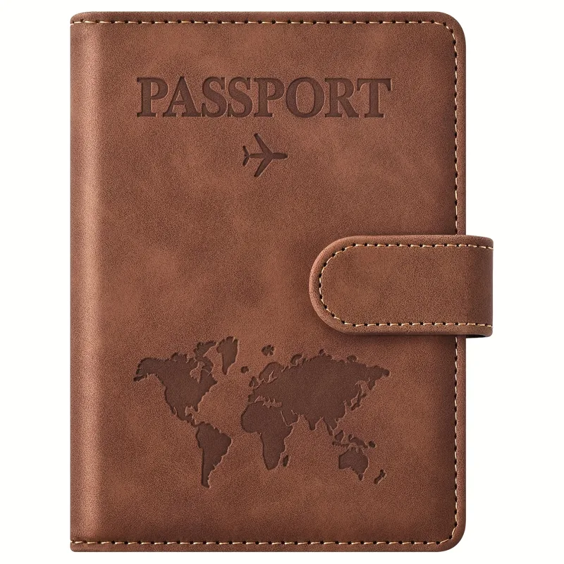 Card Top Loader - Reisepasshülle, Reisepass-Etui mit Kreditkartenfach und Bordkartenfach,
