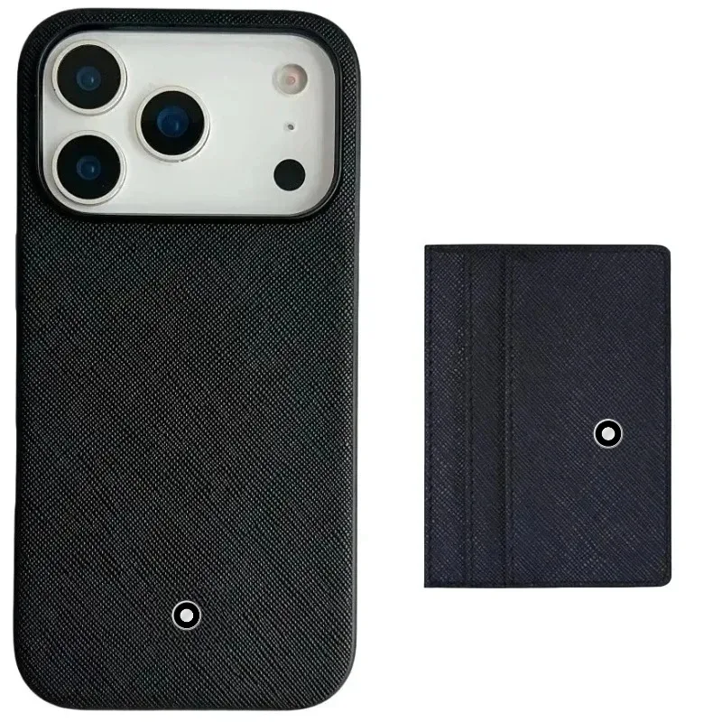 Card Top Loader - Minimalistisches Business-Lederetui für iPhone 17 Pro