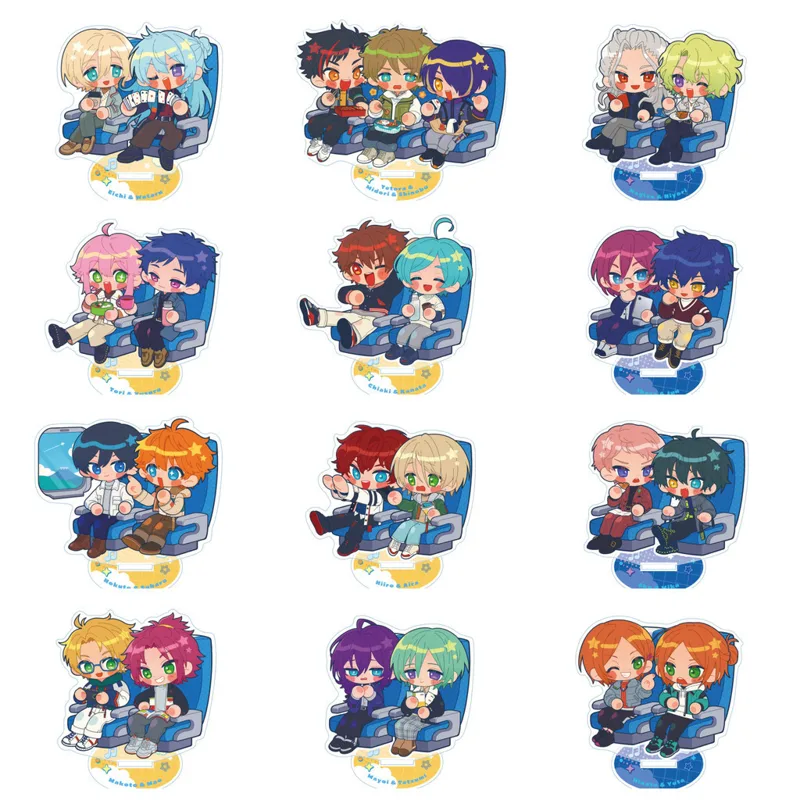 Action Figure Stand - Ensemble Stars Figuren-Display Acryl-Anime-Ständer Modellplatte Action-Ornament