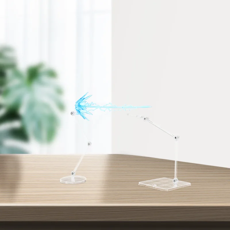Action Figure Stand - 1 Set Transparenter, verstellbarer Figurenständer, Energie-Ornament-Basis