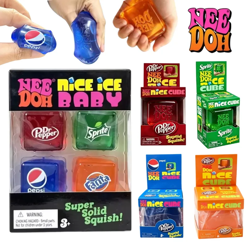 Fidget Cube Original - Needoh Mini Nice Ice Baby 4er-Pack