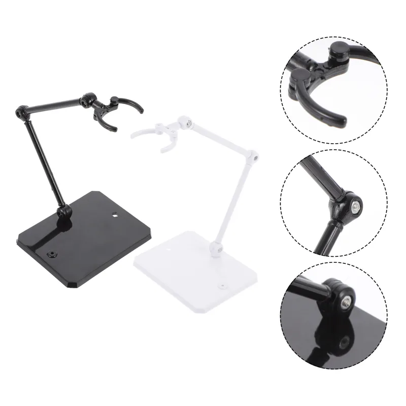 Action Figure Stand - 2-teiliges Hochstabiles Actionfiguren-Ständer-Set aus Kunststoff für