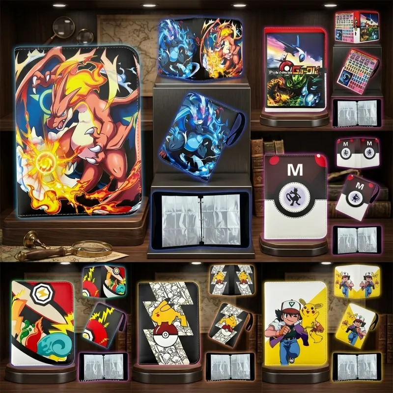Pokemon Binder Card - Bandai Pokemon 4or9Pocket Kartenalbum-Sammelmappe Pokemon Verzamelmap