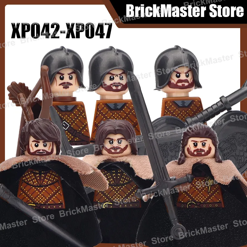 Lego Minifigure Holder - MOC Mittelalterliche Militär Ritter Krieger Soldat