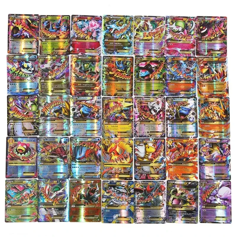 Pokemon Binder Card - 60/100 Stück Englische Pokemon-Karten GX Tag