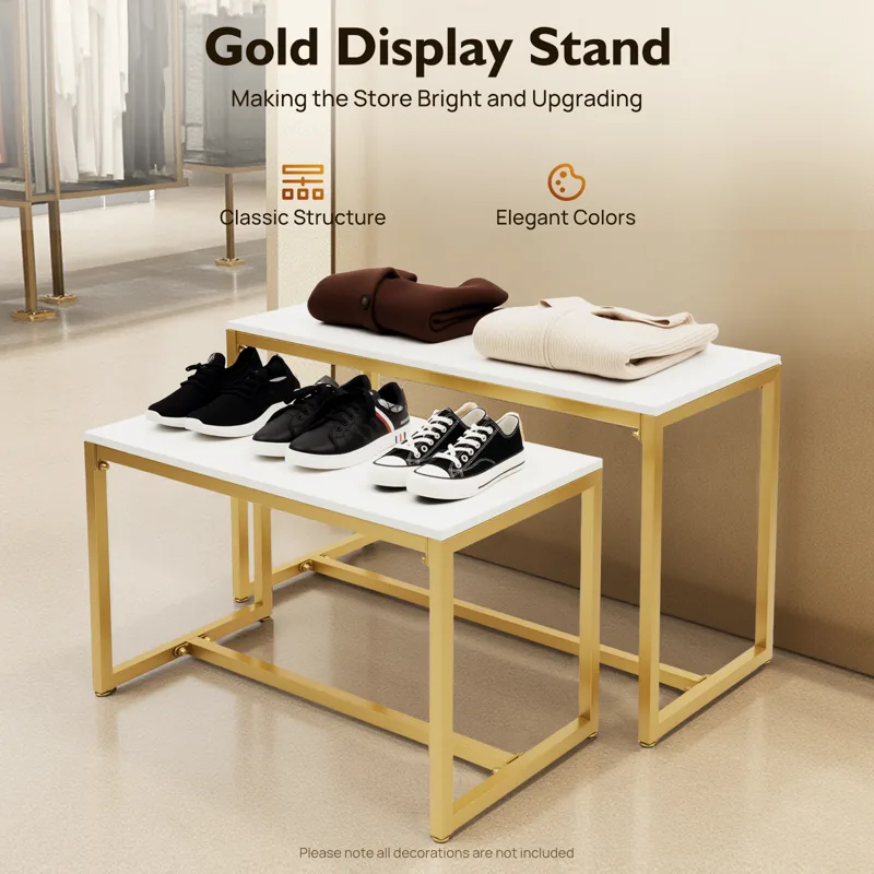 Metall-Schuh- und Handtaschen- – Display Risers Set Bewertung und Preis