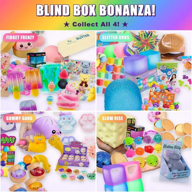 100 Styles Squishy Squeeze Fid – Mystery Box Blind Bag Bewertung und Preis