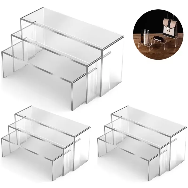 3/6/9/12 Stück Klarer Acryl-Au – Display Risers Set Bewertung und Preis