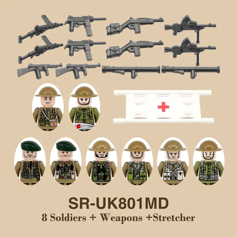 DIY WW2 Infanterie Sanitätstru – Lego Minifigure Holder Bewertung und Preis