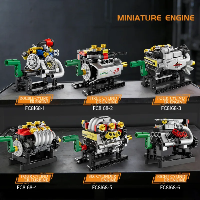 Mini-Motor 2/3/4/6/8 Zylinder  – Building Block Mini Bewertung und Preis