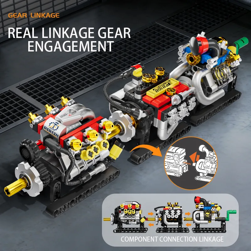 Mini-Motor 2/3/4/6/8 Zylinder  – Building Block Mini Bewertung und Preis