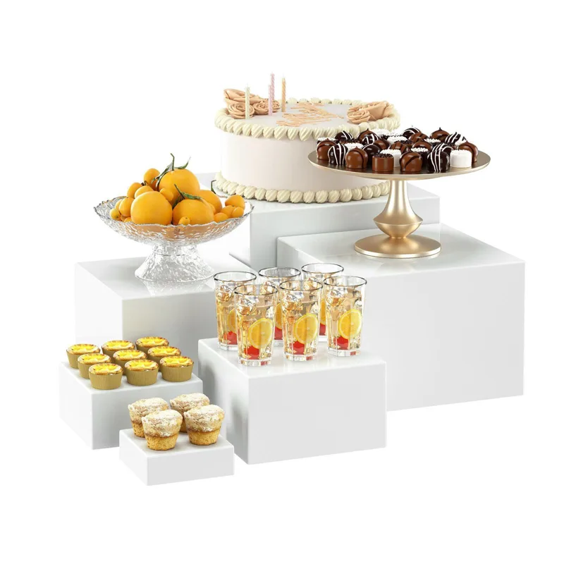 6 x Acryl-Buffet-Riser, Desser – Display Risers Set Bewertung und Preis