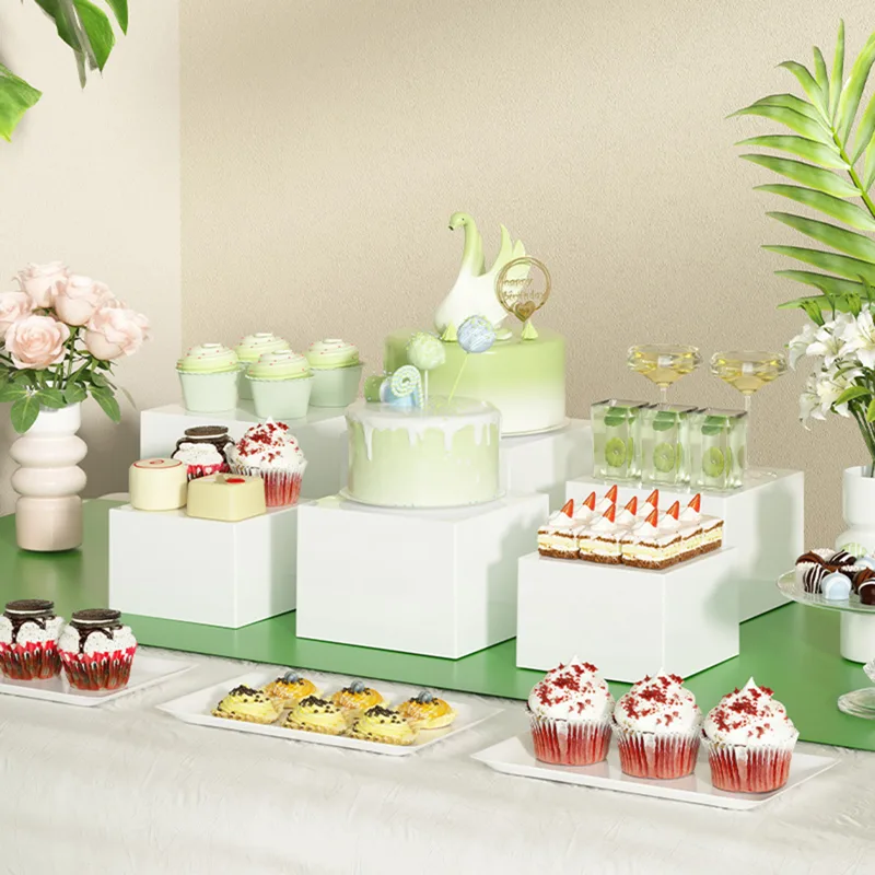 6 x Acryl-Buffet-Riser, Desser – Display Risers Set Bewertung und Preis