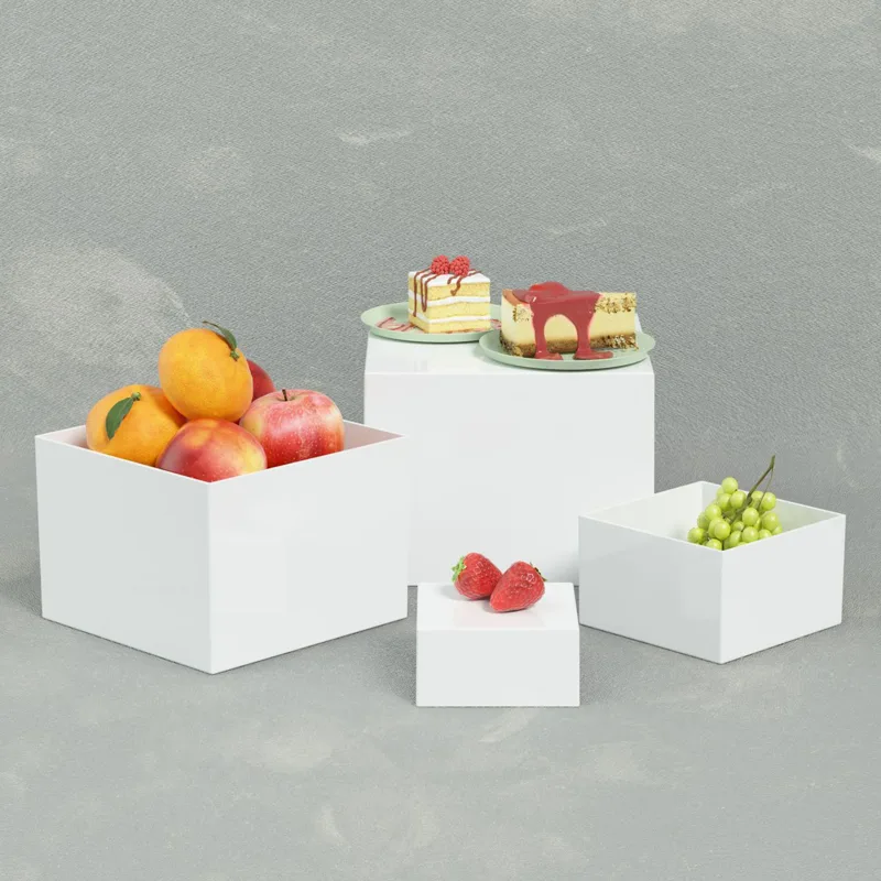 6 x Acryl-Buffet-Riser, Desser – Display Risers Set Bewertung und Preis