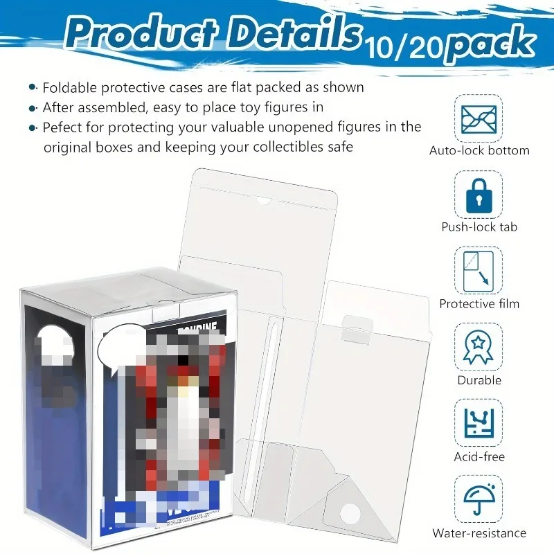 20/10er-Pack hochwertige, durc – Funko Pop Protector Bewertung und Preis