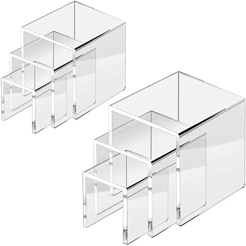 6-teiliges Set Acryl-Displayst – Display Risers Set Bewertung und Preis