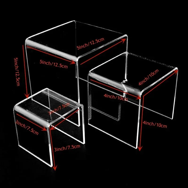 6-teiliges Set Acryl-Displayst – Display Risers Set Bewertung und Preis