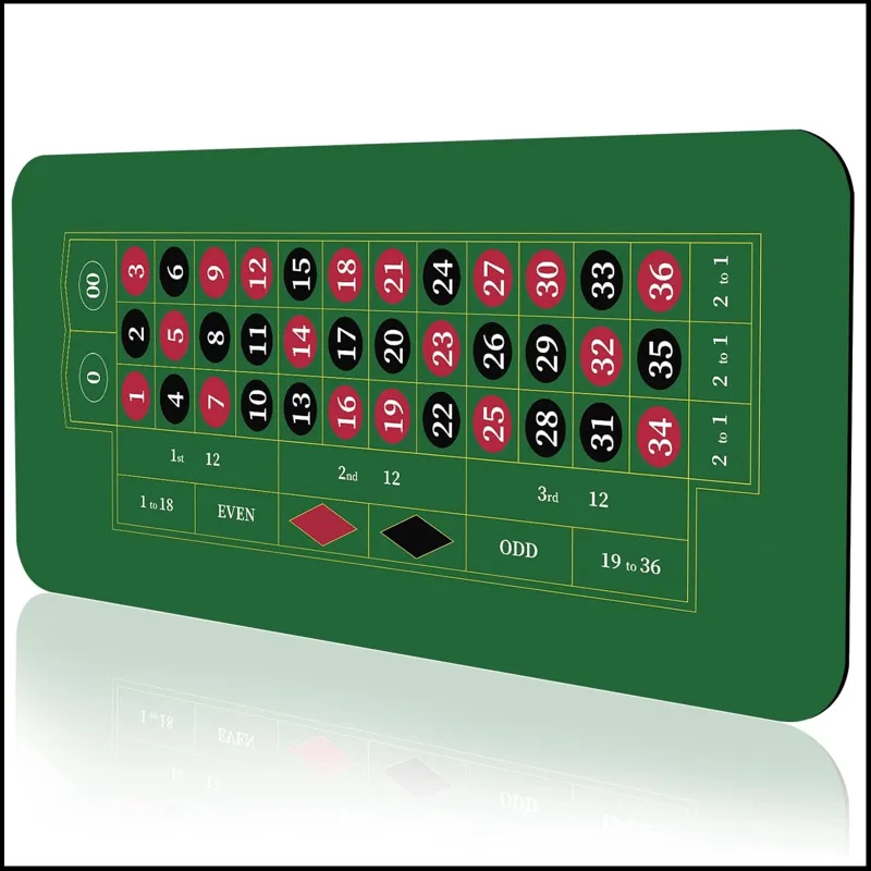 120 x 60 cm große grüne Roulet – Graded Card Display Bewertung und Preis